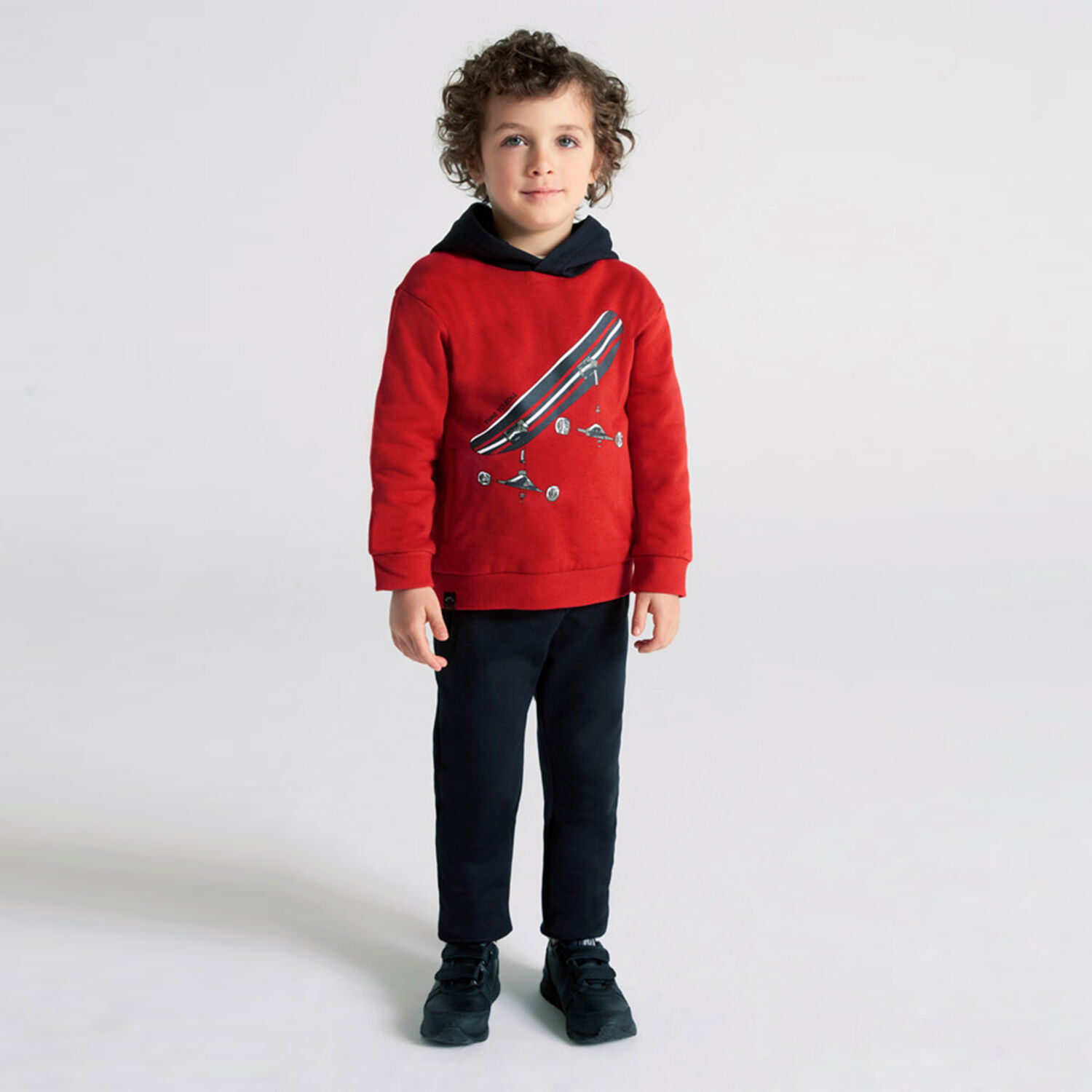 Boys Red & Black Skate Tracksuit, 1, hi-res image number null