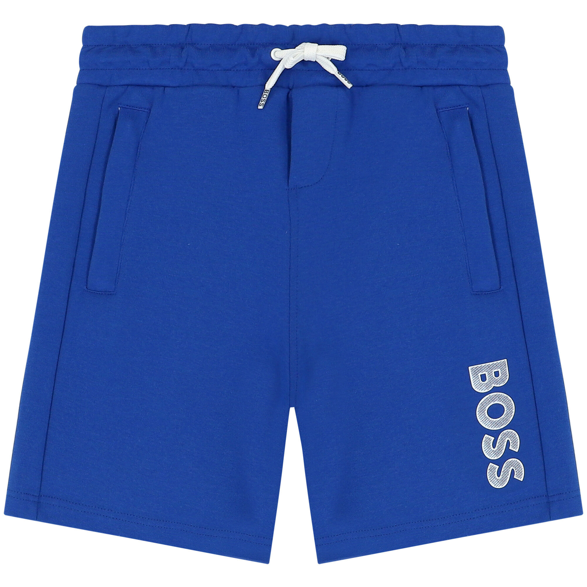 BOSS Boys Blue Logo Shorts Junior Couture