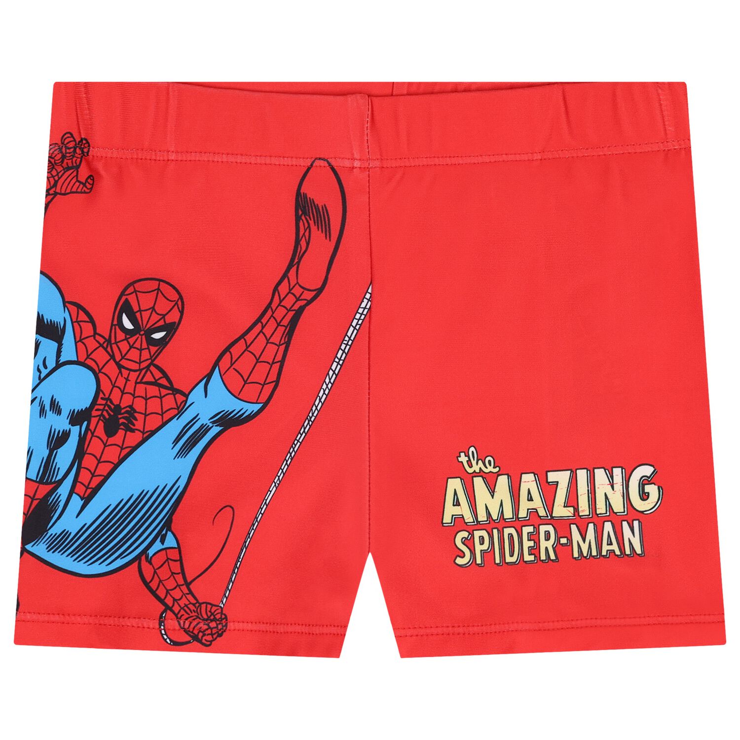 Boys Red Spider Man Marvel Swim Shorts, 1, hi-res