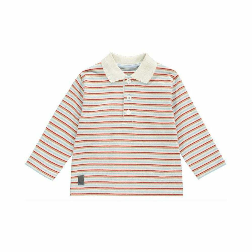 Boys striped polo shirt clearance