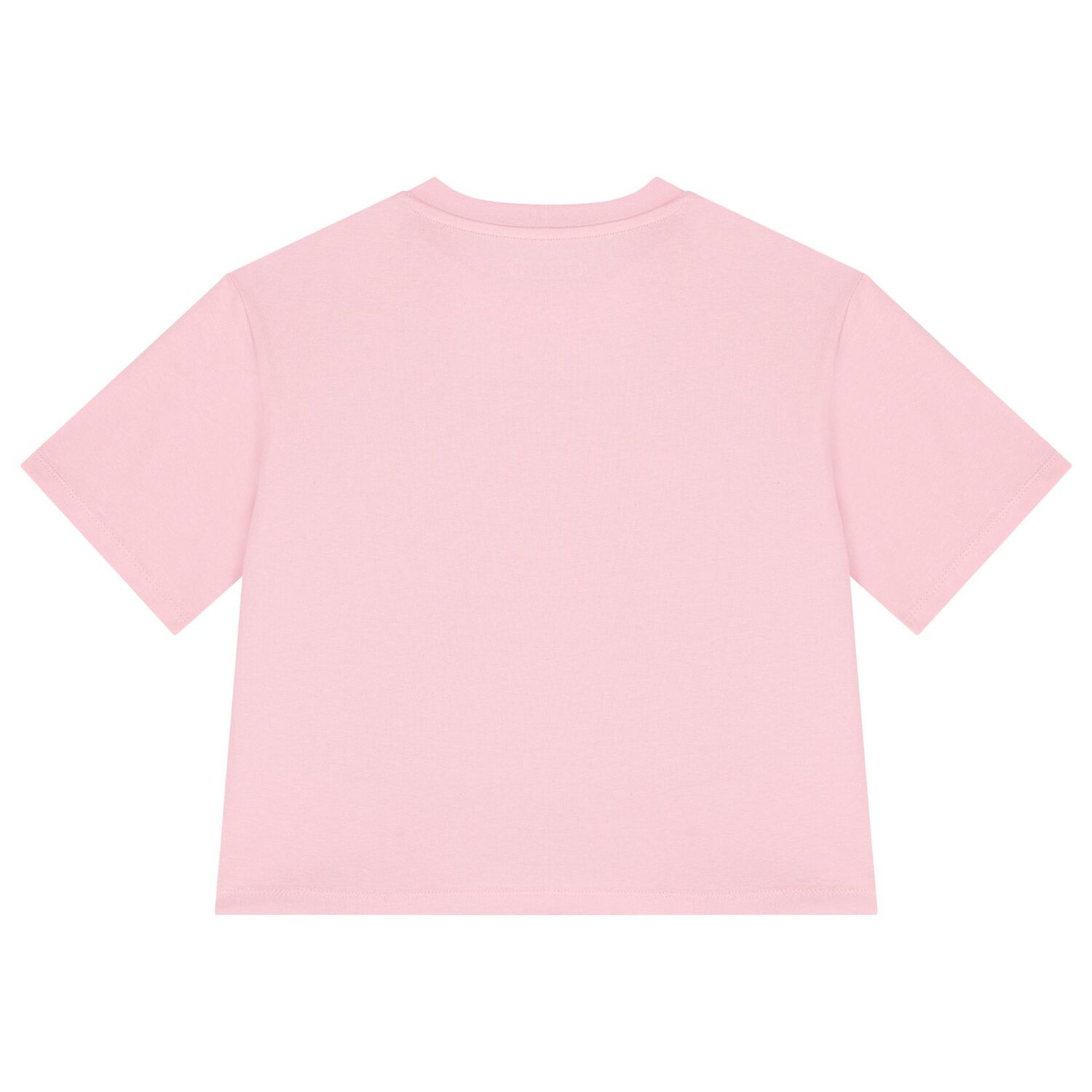 Girls Pink Logo Diamante T-Shirt, 2, hi-res image number null