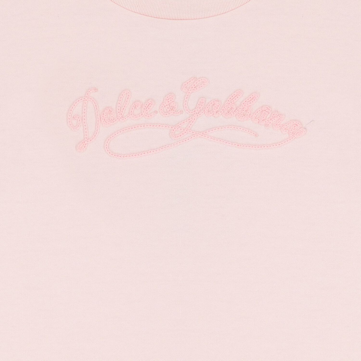 Girls Pink Logo T-Shirt , 1, hi-res