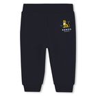 Younger Boys Navy Blue Tiger Logo Tracksuit, 1, hi-res