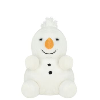White Froyo Snowman Soft Toy ( 18CM )