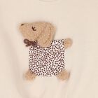 Younger Girls Beige Dog Tracksuit, 2, hi-res