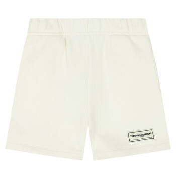 White Logo Shorts