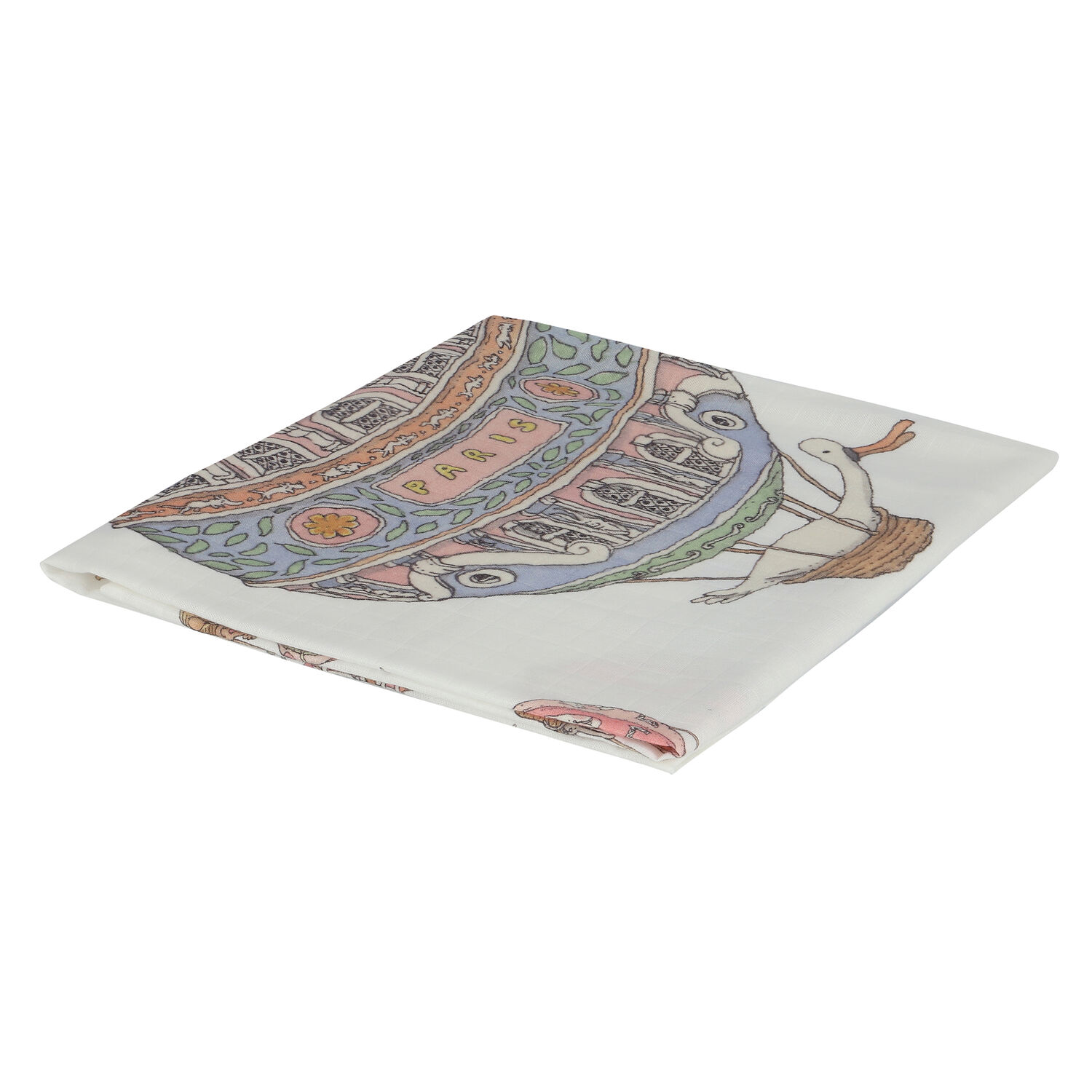 White Hot Air Balloons Baby Carré Swaddle Blanket, 1, hi-res image number null
