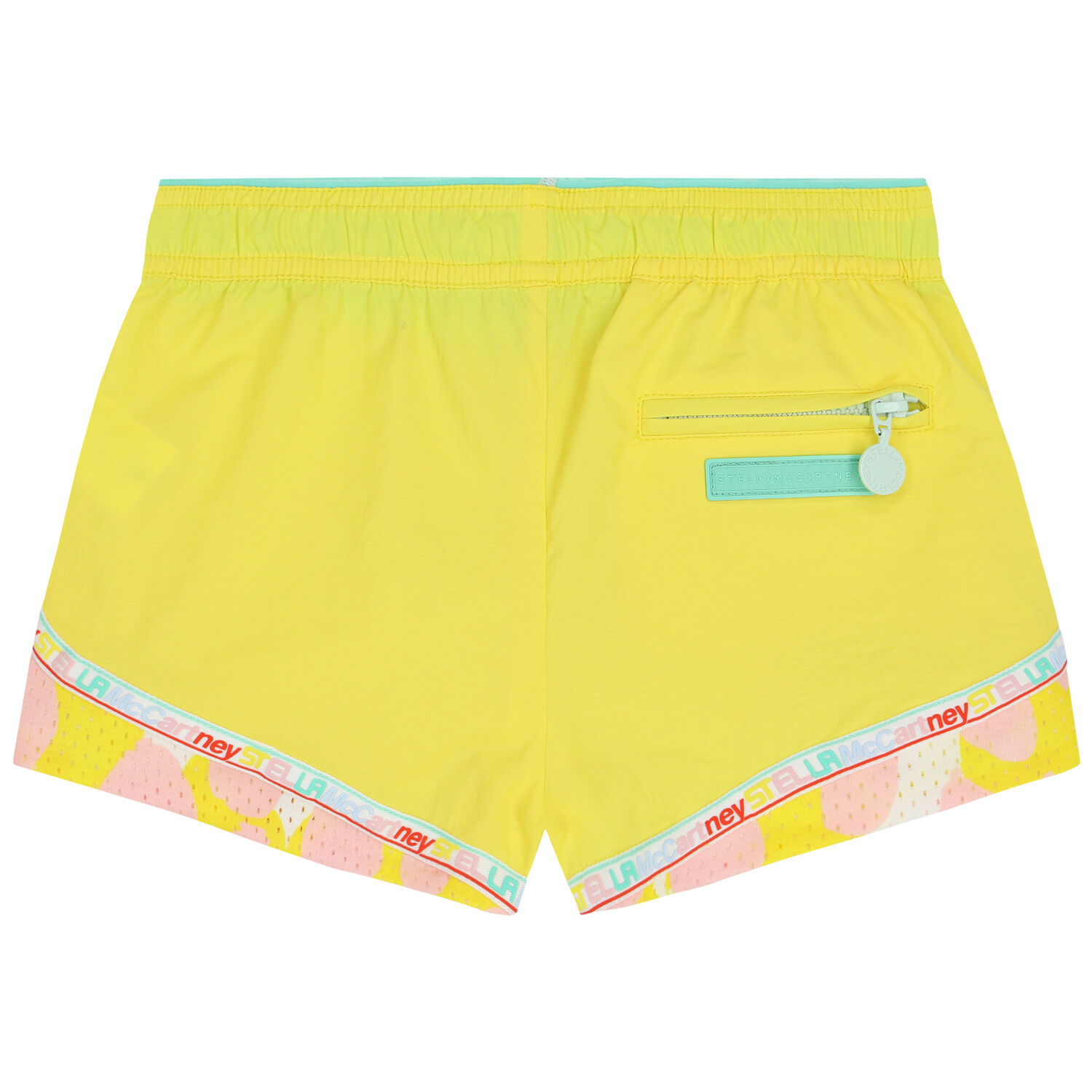 Girls Yellow Logo Shorts, 1, hi-res image number null