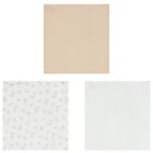 White & Beige Baby Muslin Swaddles (3-Pack), 3, hi-res