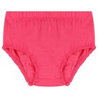 طقم فستان ساتان باللون الوردى للبنات  , 2, hi-res