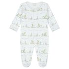 Baby Boys White Animals Babygrow, 1, hi-res