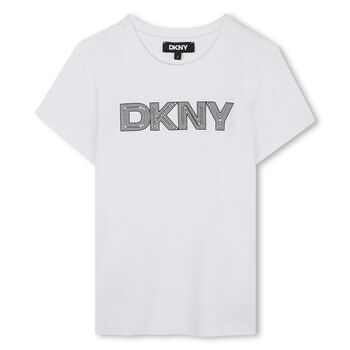 Girls White Logo T-Shirt