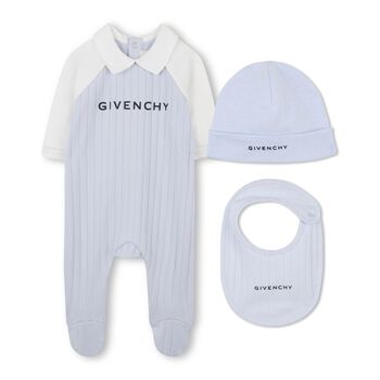 Blue & White Logo Babygrow Gift Set
