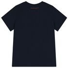 Boys Navy Blue Logo T-Shirt, 1, hi-res