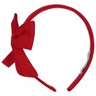 Girls Red Bow Headband, 1, hi-res