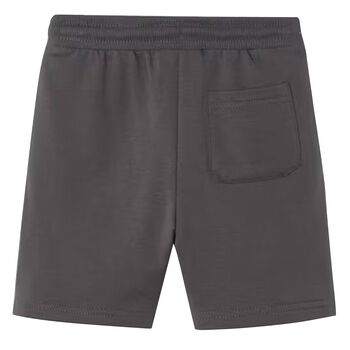 Boys Dark Grey Logo Shorts