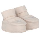 Beige Hat & Booties Baby Gift Set, 4, hi-res