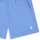 Baby Boys Blue Cotton Shorts, 1, hi-res