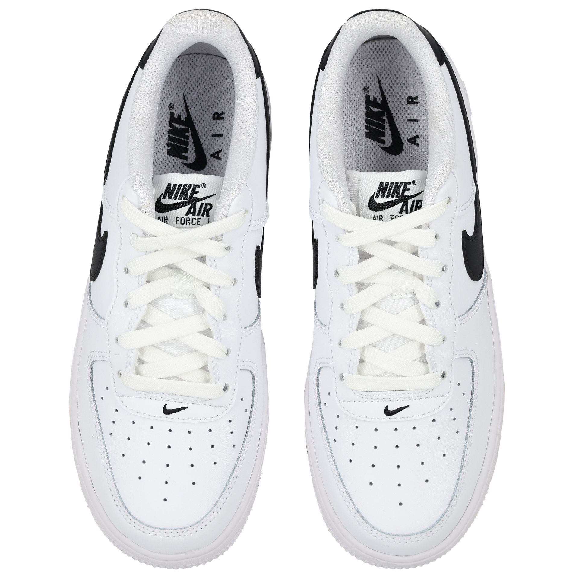 Nike Air Force 1 Big Kids Shoes White Black