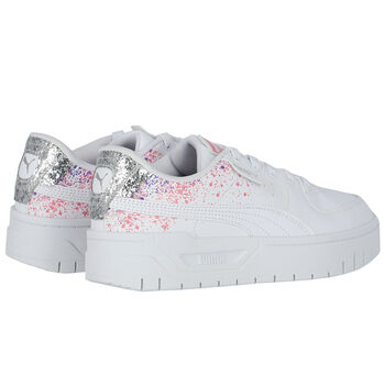 Girls White Cali Trainers