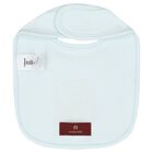 Baby Boys Blue & Gold Logo Bib, 2, hi-res