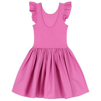 Girls Purple Ruffle Cloudia Dress