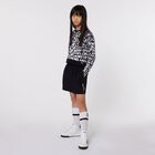 Girls White & Black Logo Long Sleeve Top, 1, hi-res