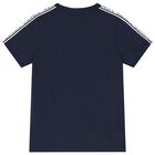 Boys Navy Blue Logo T-Shirt, 3, hi-res