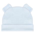 Baby Boys Blue Hat & Mitten Set, 1, hi-res