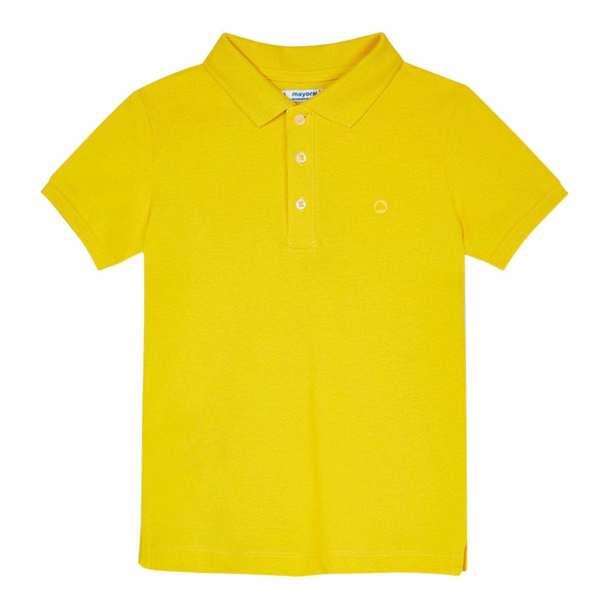 Mayoral Boys Yellow Logo Polo Shirt