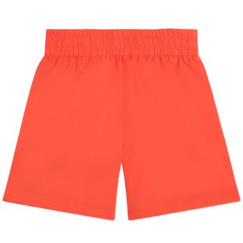Boys Red Logo Swim Shorts