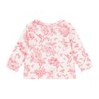 Baby Girls White & Red Floral Pyjama Set, 1, hi-res