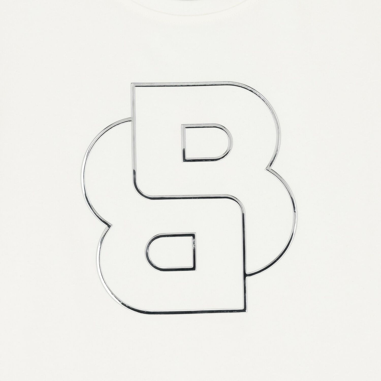 Girls Ivory & Silver Logo T-Shirt, 2, hi-res image number null
