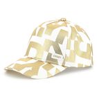 Girls White & Gold Cap, 1, hi-res