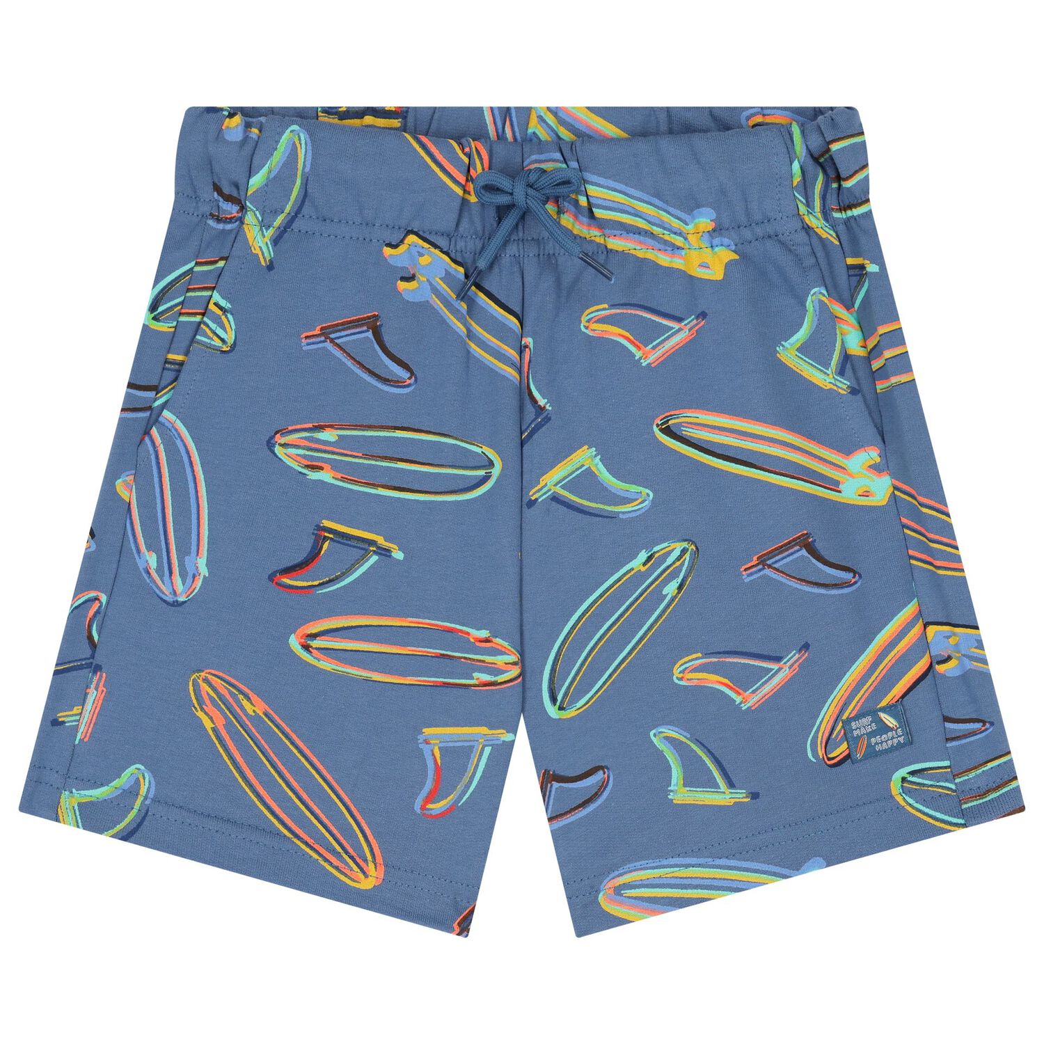 Boys White & Blue Surf Board Shorts Set, 2, hi-res image number null