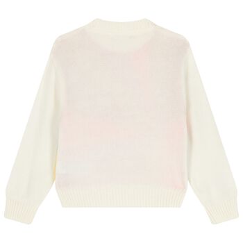 Girls Multi-Coloured Heart Knitted Sweatshirt