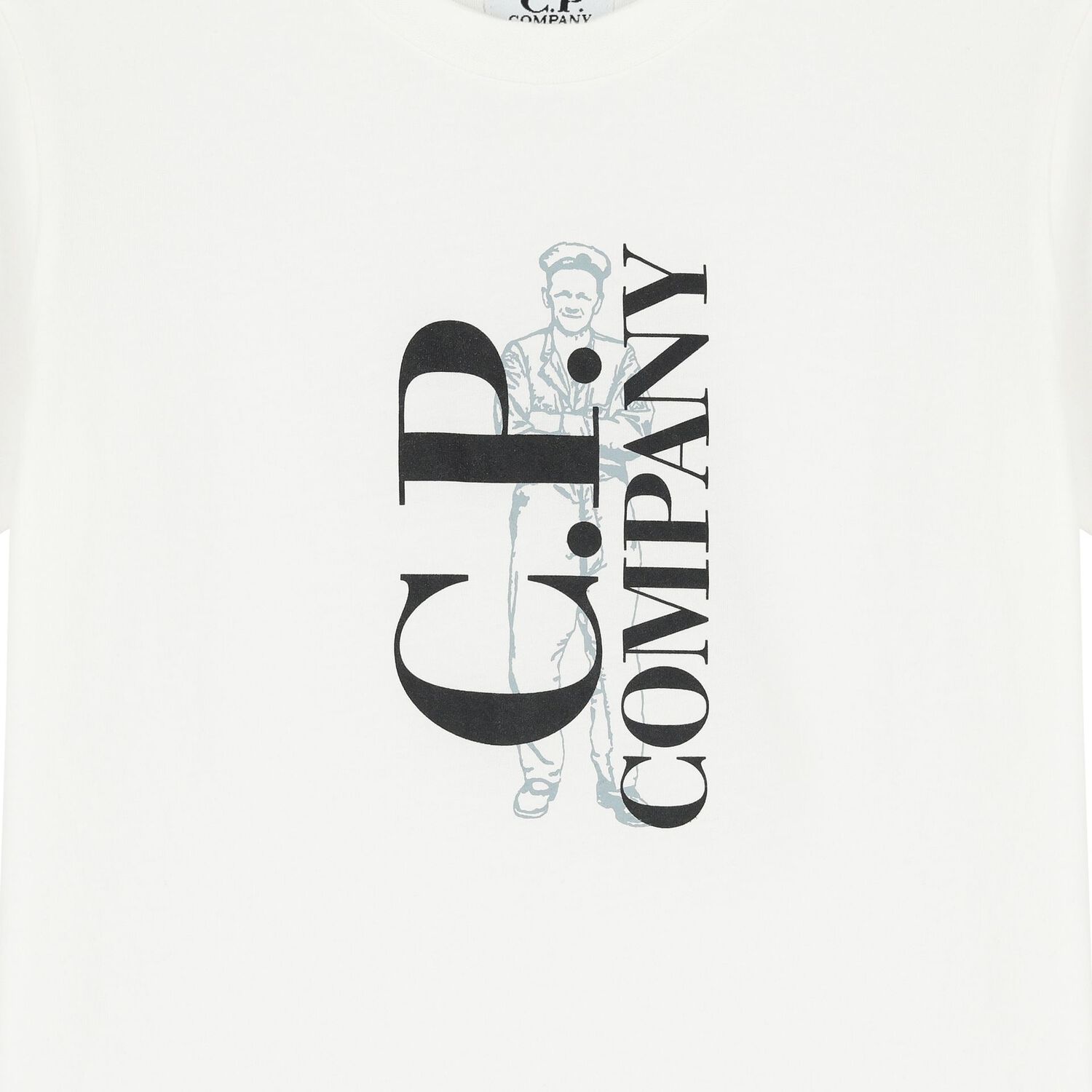 Boys White Logo T-Shirt, 5, hi-res