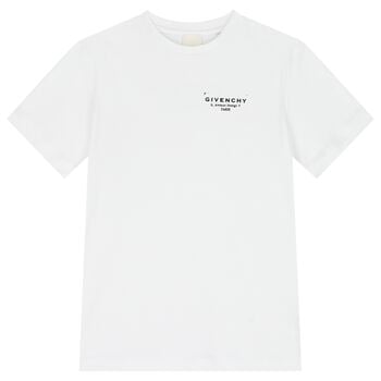 Girls White Logo T-Shirt Dress