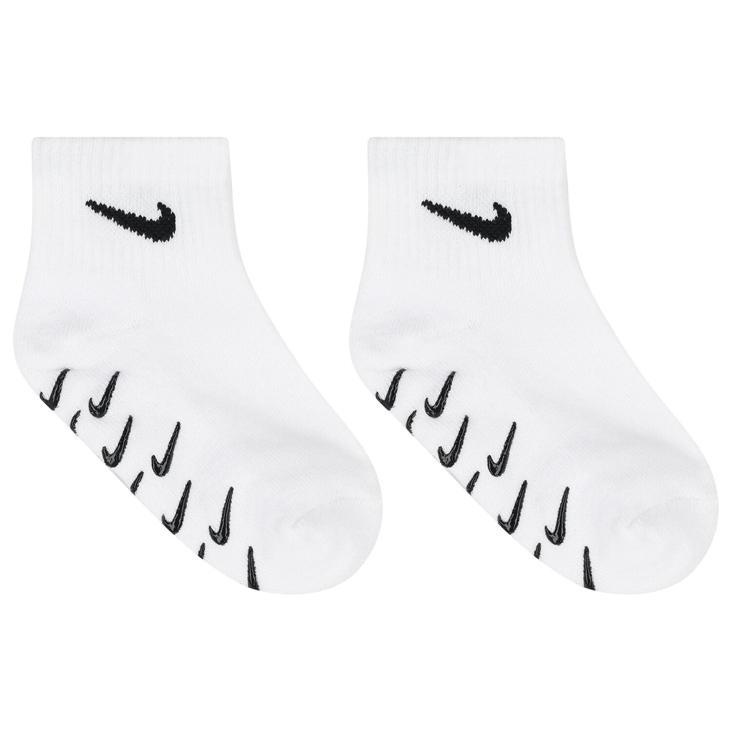 White & Black Logo Socks ( 3-Pack ), 1, hi-res