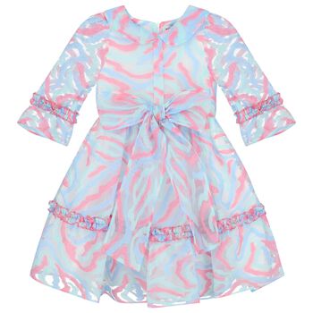 Girls Blue & Pink Dress