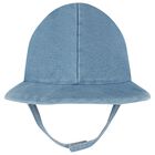 Baby Boys Blue Denim Crocodile Romper Set, 1, hi-res
