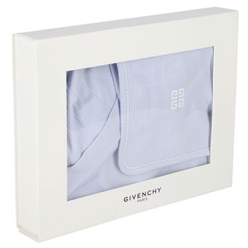 Baby Boys Blue Logo Babygrow Gift Set