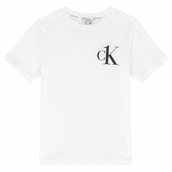 Boys White Logo T-Shirt