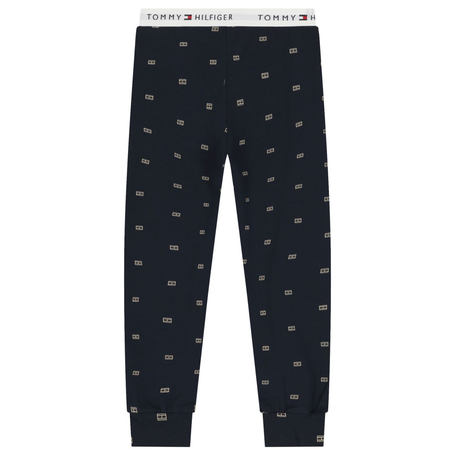 ملابس نوم بشعار باللونين الأبيض و الكحلي للأولاد, 1, hi-res