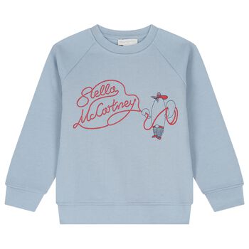 Boys Blue Logo Sweatshirt
