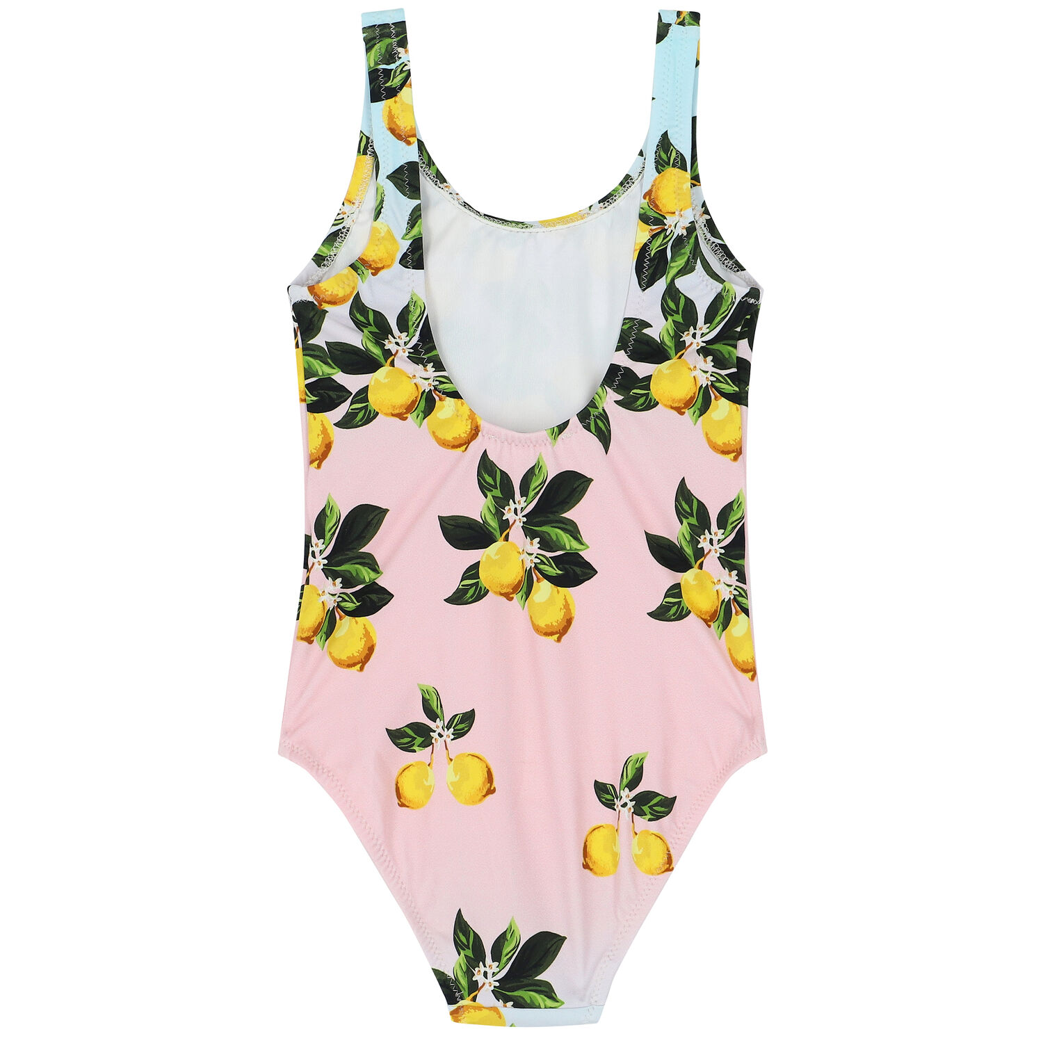 Girls Blue & Pink Lemon Swimsuit, 1, hi-res image number null