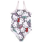 Girls Purple Hello Kitty Swimsuit, 1, hi-res