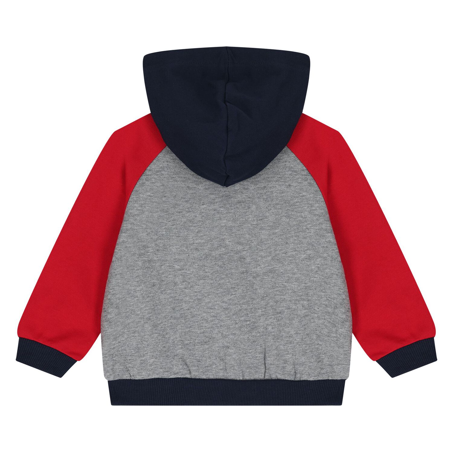 Younger Boys Red, Grey & Navy Blue Tracksuit Set, 2, hi-res