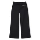 Girls Black Logo Joggers, 1, hi-res