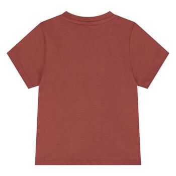 Younger Boys Mini Me Red Logo T-Shirt